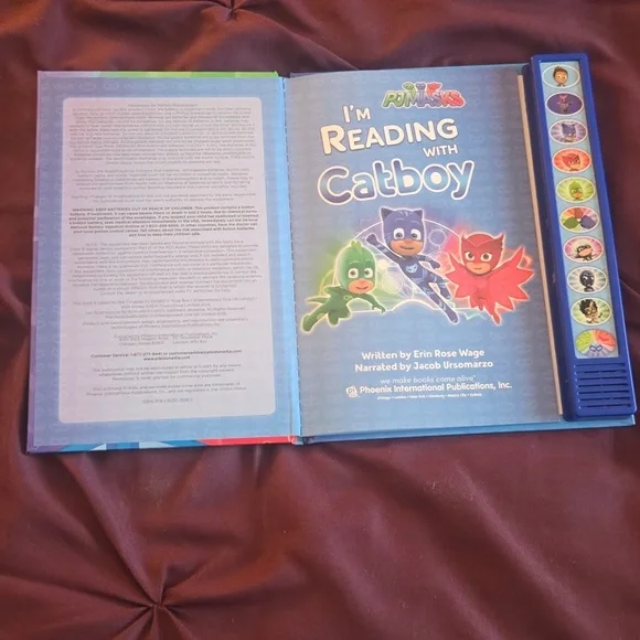 Other | Pj Masks Im Reading With Catboy Sound Book | Poshmark